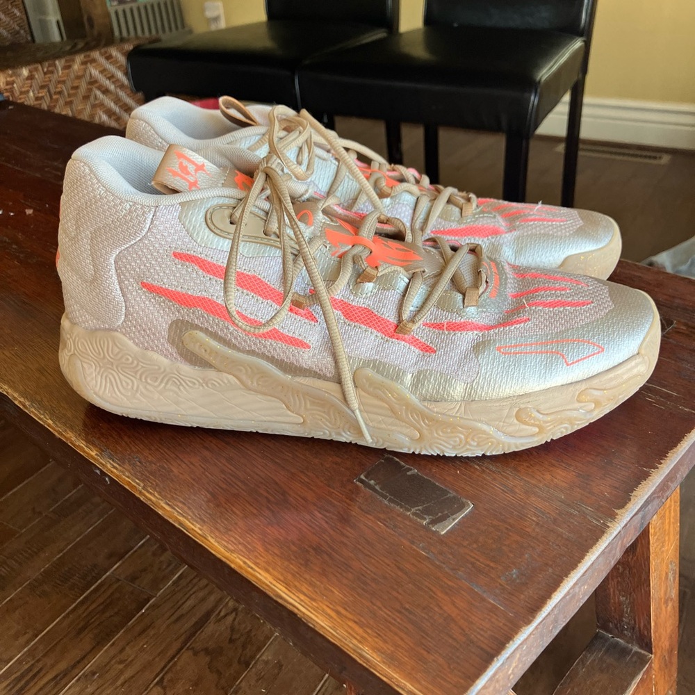 PUMA x LAMELO BALL MB.03 CNY BASKETBALL SHOE MENS US 13 PUMA Gold-Fluro Peach